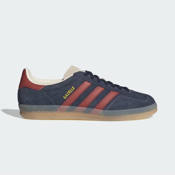 Adidas Gazelle Indoor (colors: Legend Ink / Preloved Ruby / Wonder White) - Picture 6 of 14
